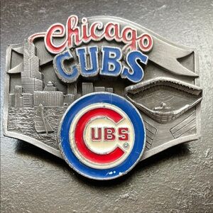 Limited Edition Chicago Cubs  Metal Belt Buckle